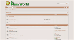 Desktop Screenshot of forums.themanaworld.org