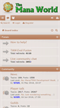 Mobile Screenshot of forums.themanaworld.org