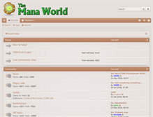 Tablet Screenshot of forums.themanaworld.org